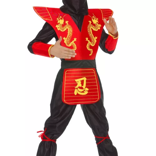 Photo du produit Déguisement ninja motifs dragons garçon