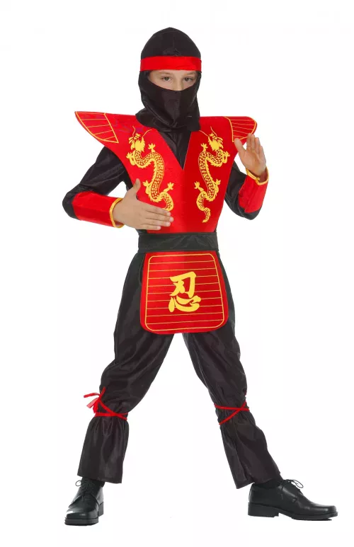 Photo du produit Déguisement ninja motifs dragons garçon
