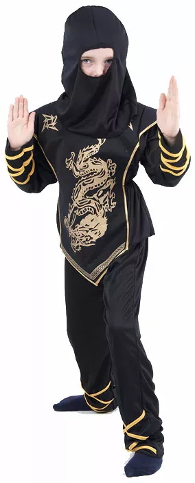Photo du produit Déguisement ninja dragon doré garçon