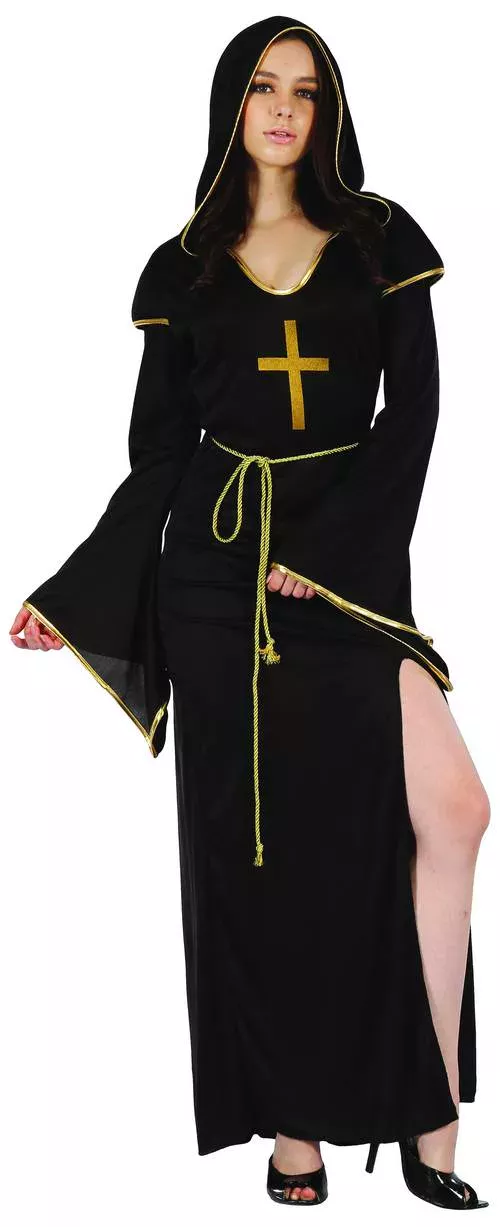 Photo du produit Déguisement nonne fendue femme