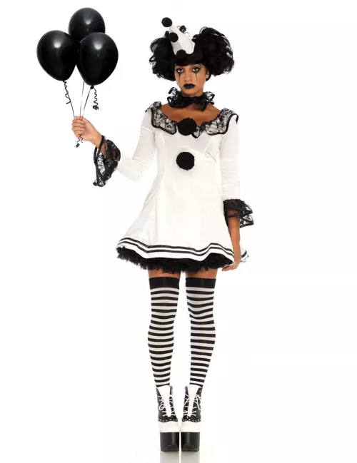 Photo du produit Déguisement pierrot blanc sexy femme