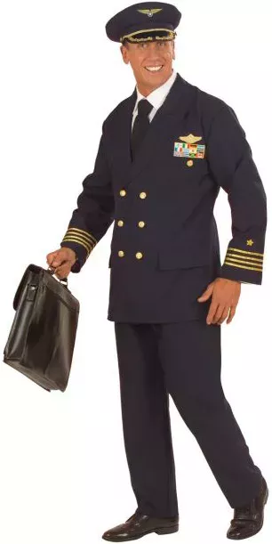 Photo du produit Déguisement capitaine d'avion homme