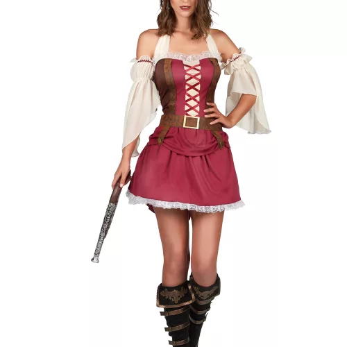 Photo du produit Déguisement pirate bordeaux sexy femme