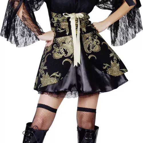 Photo du produit Déguisement pirate noir et doré femme