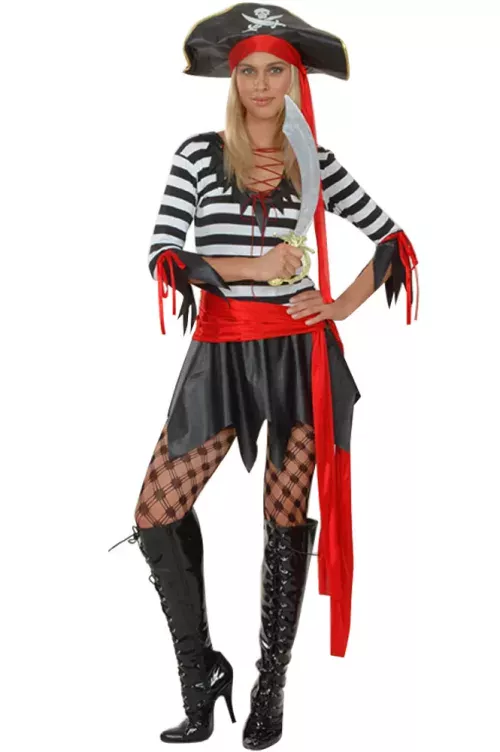 Photo du produit Déguisement pirate ceinture rouge femme