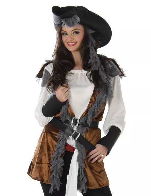 Photo du produit Déguisement Pirate avec gilet femme