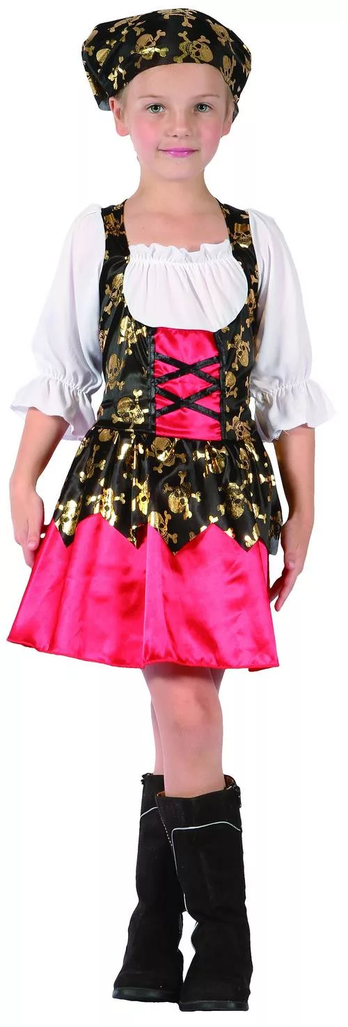 Photo du produit Déguisement pirate motifs dorés fille