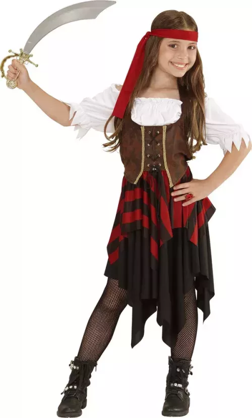 Photo du produit Déguisement pirate corset marron et noir fille