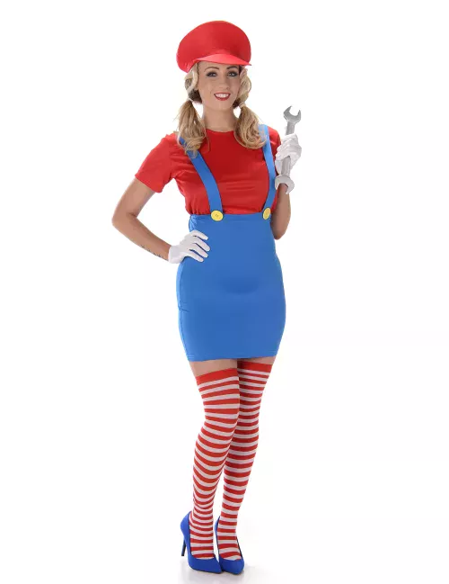 Photo du produit Déguisement Plombier rouge femme