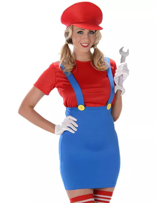 Photo du produit Déguisement Plombier rouge femme