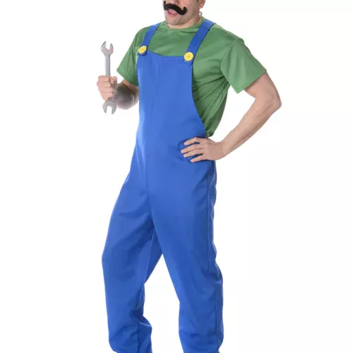 Photo du produit Déguisement plombier vert homme