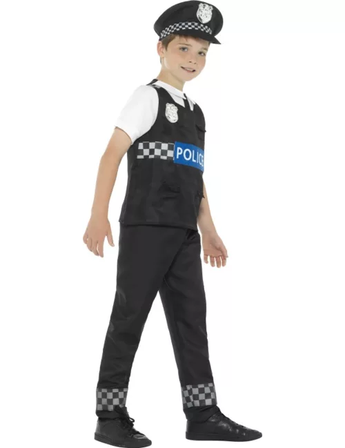 Photo du produit Déguisement policier noir et blanc garçon