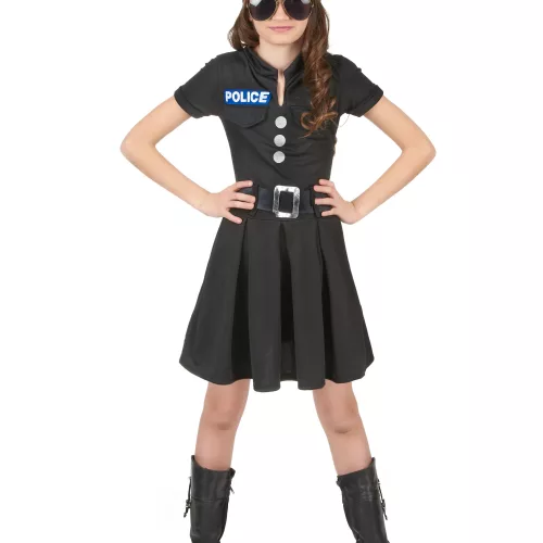 Photo du produit Déguisement policière robe noire fille