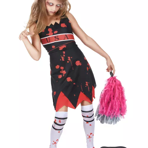 Photo du produit Déguisement pompom girl zombie fille Halloween