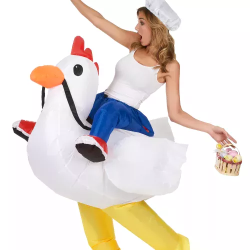 Photo du produit Déguisement poulet gonflable adulte