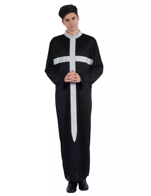 Photo du produit Déguisement prêtre croix blanche homme