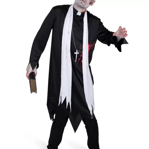 Photo du produit Déguisement prêtre zombifié homme