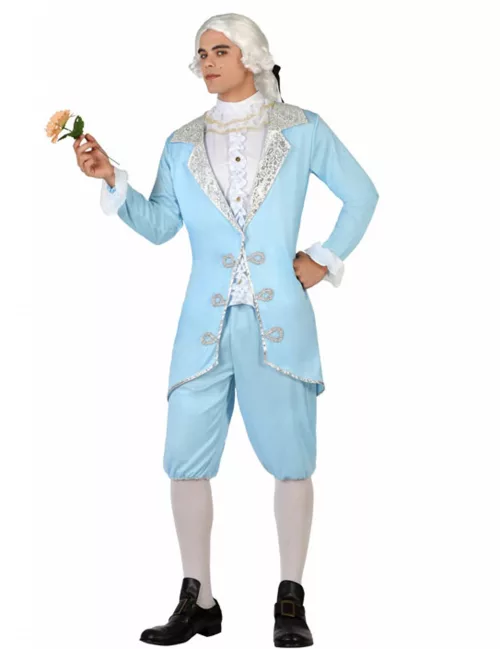 Photo du produit Déguisement prince baroque bleu homme