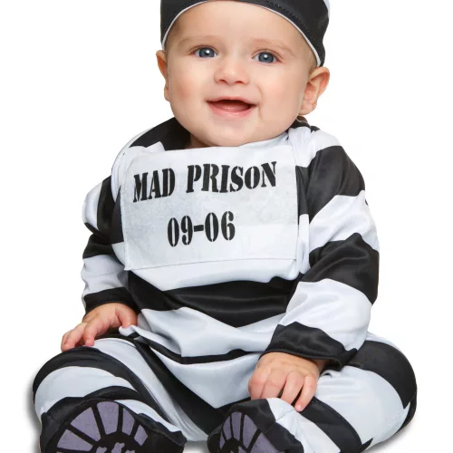 Photo du produit Déguisement prisonnier rayer bébé