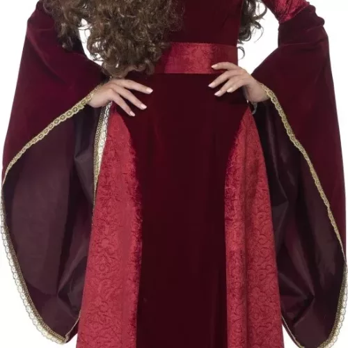 Photo du produit Déguisement reine médiévale rouge femme