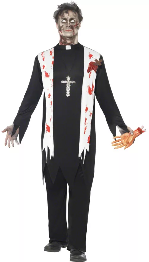 Photo du produit Déguisement zombie religieux homme Halloween