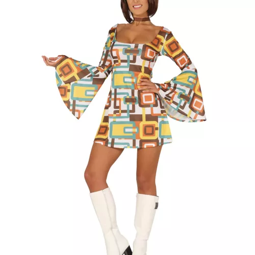 Photo du produit Déguisement robe disco géométrique femme