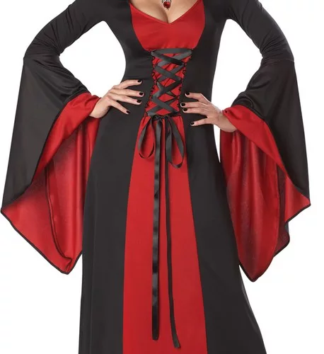Photo du produit Déguisement robe maléfique à capuche femme