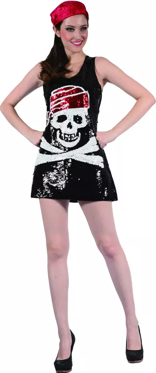 Photo du produit Déguisement Robe sequins tête de mort