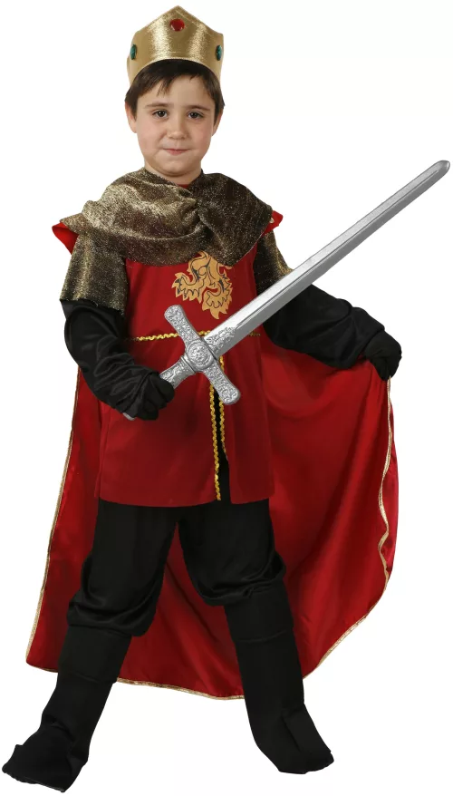 Photo du produit Déguisement roi médiéval rouge garçon