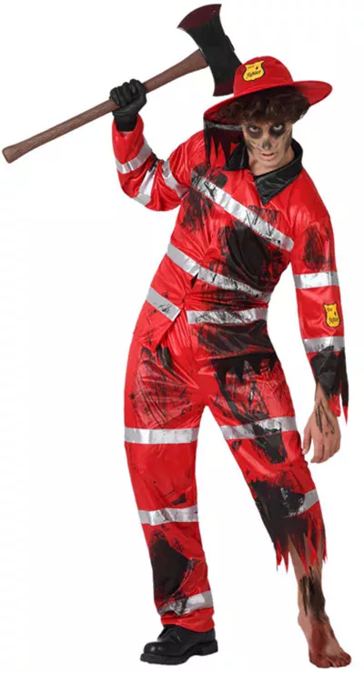 Photo du produit Déguisement sapeur-pompier zombie homme Halloween