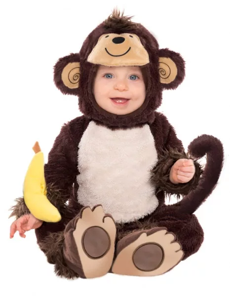 Photo du produit Déguisement singe avec hochet banane enfant