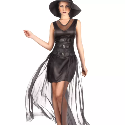 Photo du produit Déguisement sorcière noire chic femme