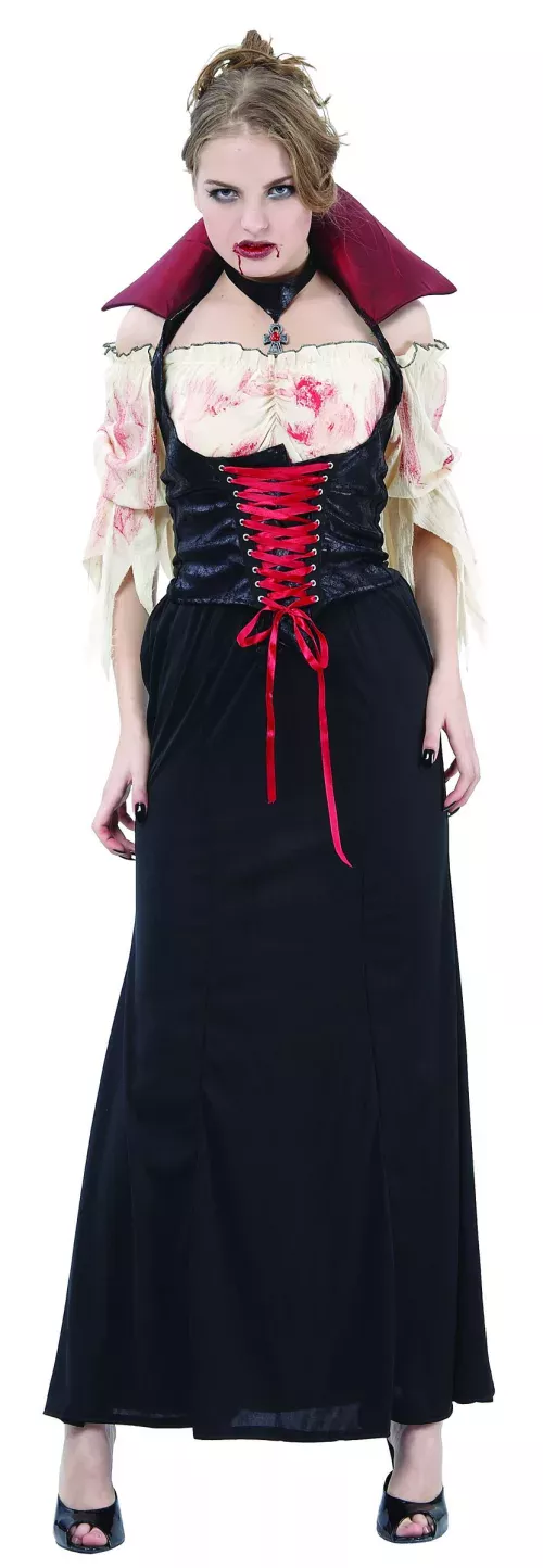 Photo du produit Déguisement vampire effet cuir femme Halloween