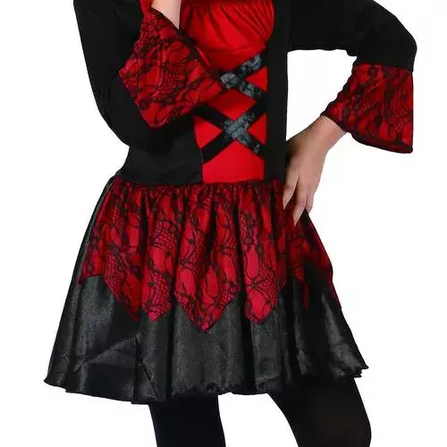 Photo du produit Déguisement vampire rouge et noire fille