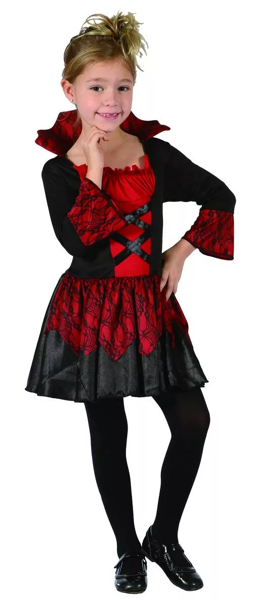 Photo du produit Déguisement vampire rouge et noire fille
