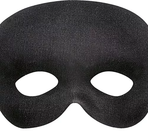 Photo du produit Demi-masque noir adulte