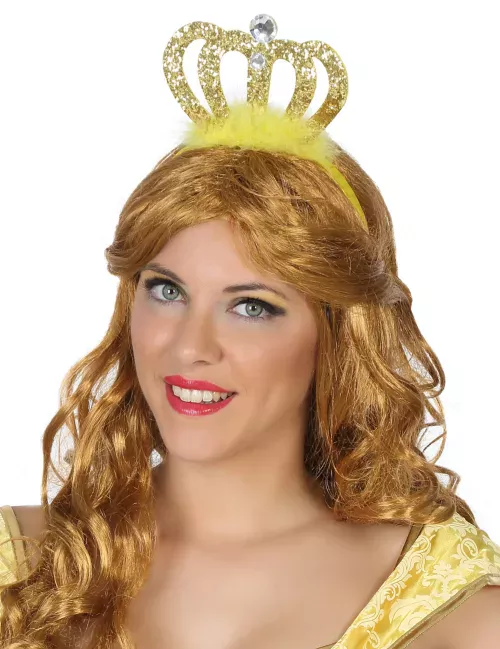 Photo du produit Diadème princesse dorée adulte
