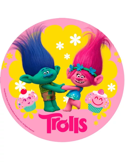 Photo du produit Disque azyme anniversaire Trolls 20 cm