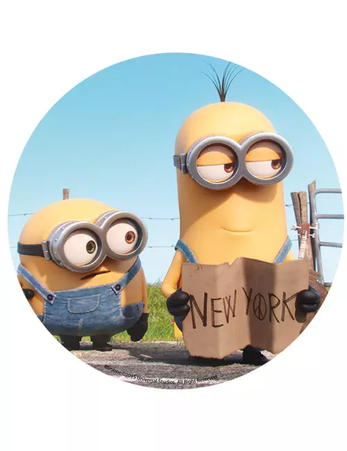 Photo du produit Disque azyme Minions 20 cm modèle aléatoire