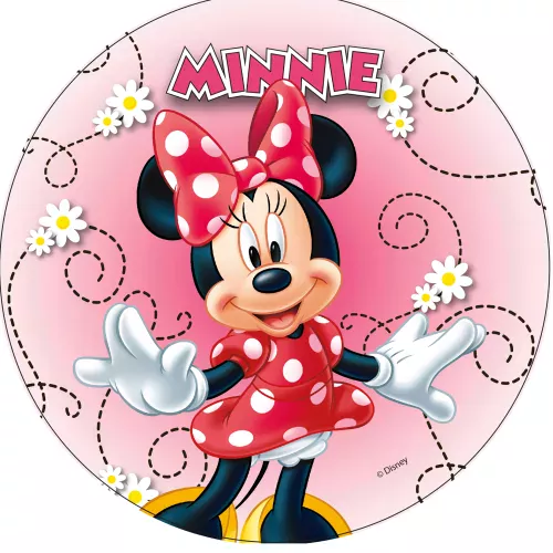 Photo du produit Disque en azyme Minnie modèle aléatoire 20 cm