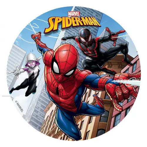 Photo du produit Disque en sucre Spiderman 16 cm