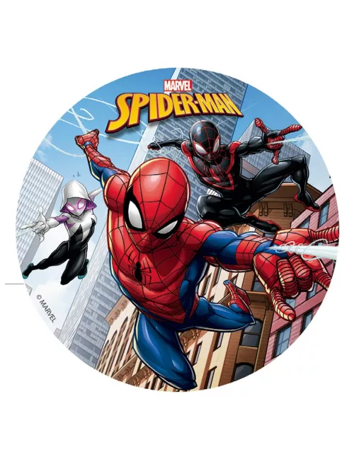 Photo du produit Disque en sucre Spiderman 16 cm