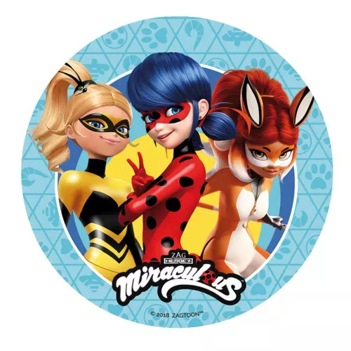 Photo du produit Disque en sucre Ladybug 20 cm