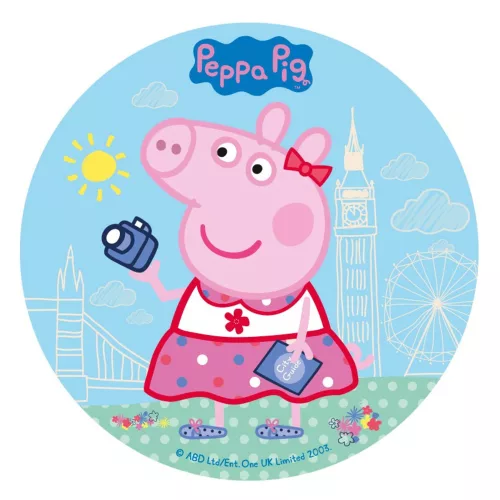 Photo du produit Disque en sucre Peppa Pig 20 cm