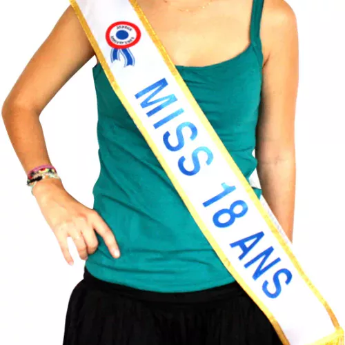 Photo du produit Echarpe Miss 18 ans 184 cm