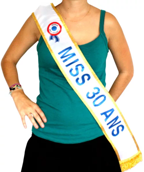 Photo du produit Echarpe Miss 30 ans