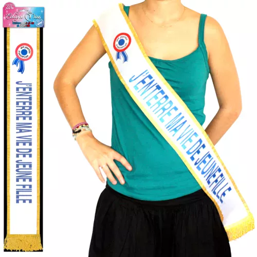 Photo du produit Echarpe bleue J'enterre ma vie de jeune fille