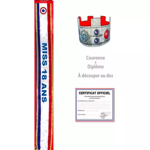 Photo du produit Echarpe miss 18 ans