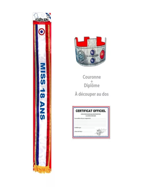 Photo du produit Echarpe miss 18 ans