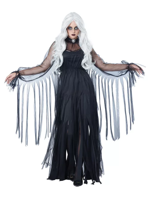 Photo du produit Déguisement fantôme élégant Halloween femme noir